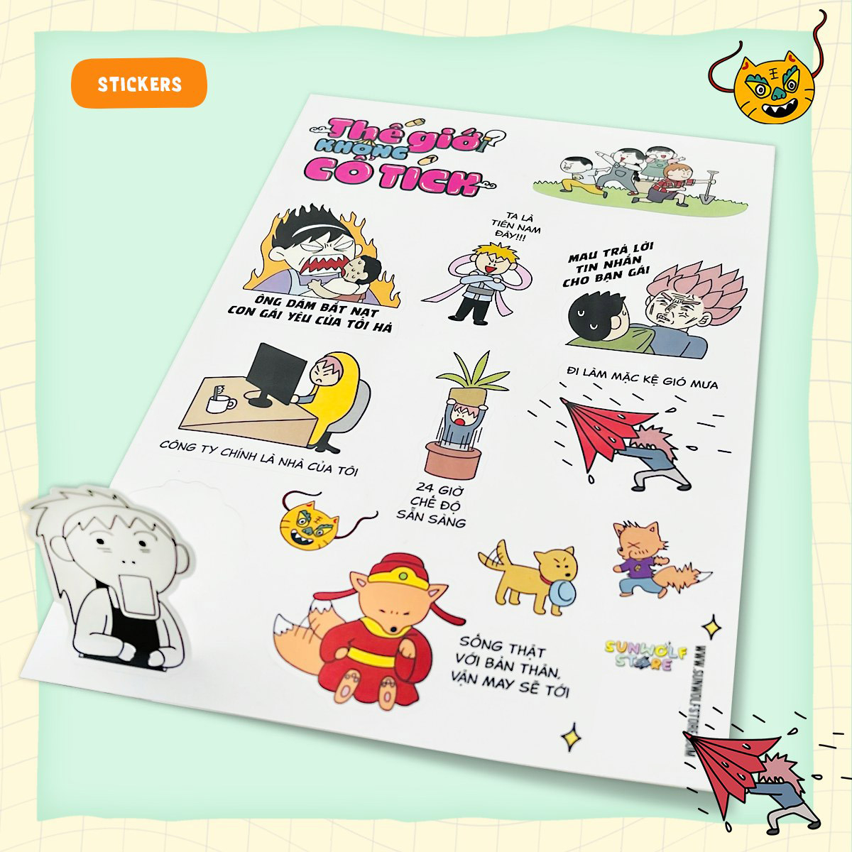 Quà Tặng Stickers - Thế Giới Không Cổ Tích - Tập 2 - Bản Đặc Biệt