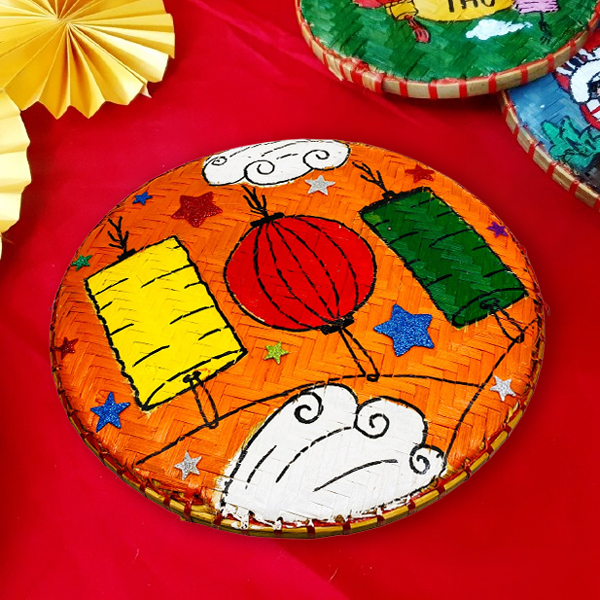 Mẹt Tre Vẽ Tay 30 cm - Vinacraft