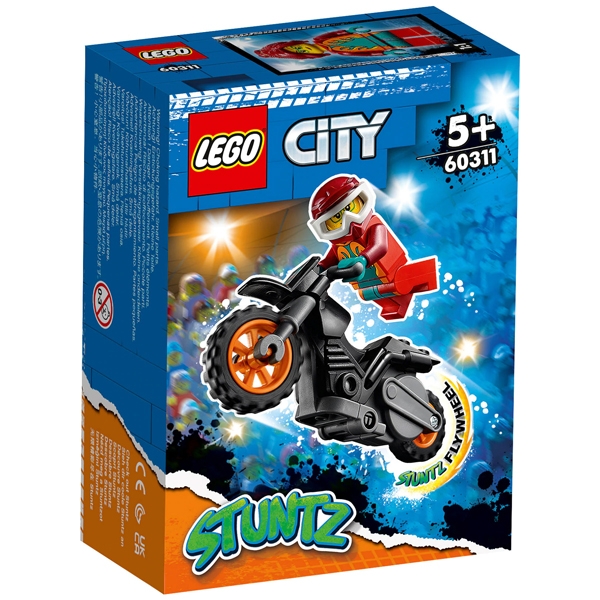 Đồ Chơi Lắp Ráp Lego City Stuntz 60311 Fire Stunt Bike (11 Mảnh