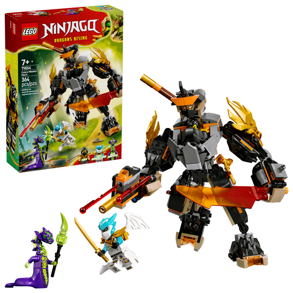 Đồ Chơi Lắp Ráp Cole's Mission Mech & Dragon Zane - Lego Ninjago 71854 (364 Mảnh Ghép)