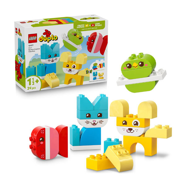 Đồ Chơi Lắp Ráp 3 Trong 1 - Thú Cưng Sáng Tạo Đáng Yêu - Lego Duplo 10477 (24 Mảnh Ghép)