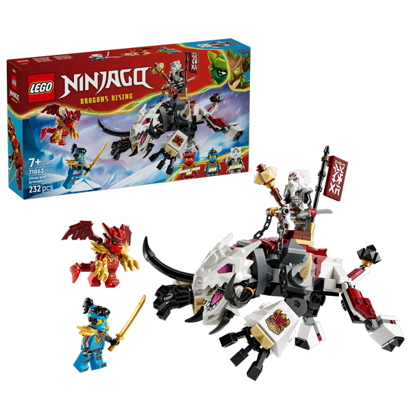 Đồ Chơi Lắp Ráp Mô Hình Zilvar Và Quái Thú Rồng Grimtak - Lego Ninjago 71863 (232 Mảnh Ghép)