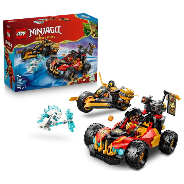 Đồ Chơi Lắp Ráp Bộ Đôi Siêu Xe Chiến Đấu Của Kai Và Cole - Lego Ninjago 71864 (394 Mảnh Ghép)