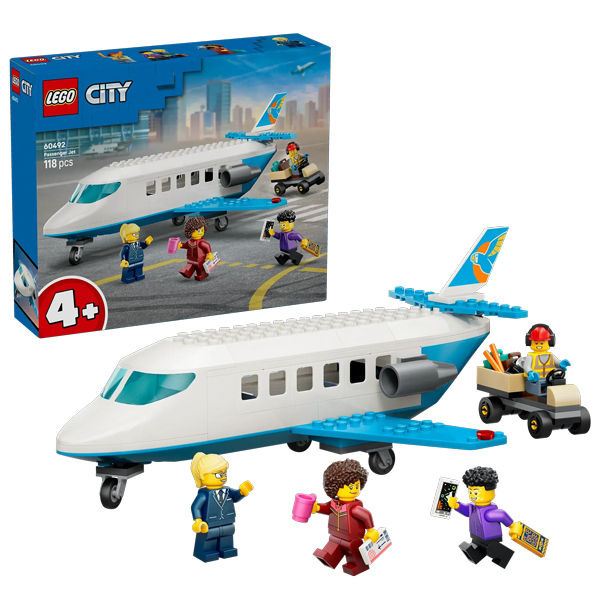 Đồ Chơi Lắp Ráp Mô Hình Máy Bay Chở Khách - Lego City 60492 (118 Mảnh Ghép)