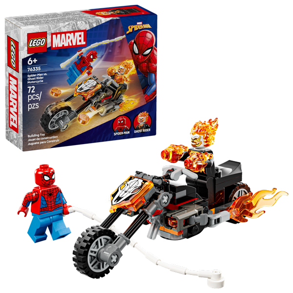 Đồ Chơi Lắp Ráp Spider-Man Và Ghost Rider Motorcycle - Lego Superheroes 76335 (72 Mảnh Ghép)