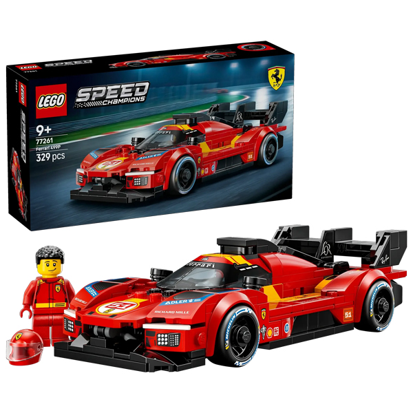 Đồ Chơi Lắp Ráp Mô Hình Siêu Xe Ferrari 499P - Lego Speed Champions 77261 (329 Mảnh Ghép)
