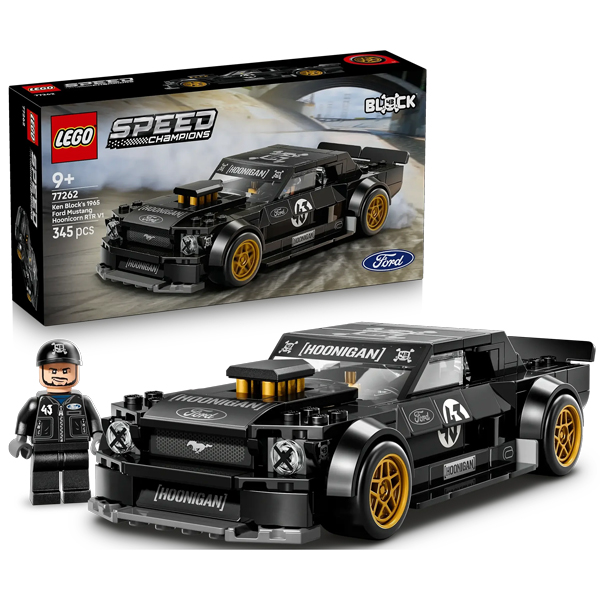Đồ Chơi Lắp Ráp Mô Hình Xe Ford Mustang Hoonicorn V 1965 Ken Block - Lego Speed Champions 7262 (345 Mảnh Ghép)