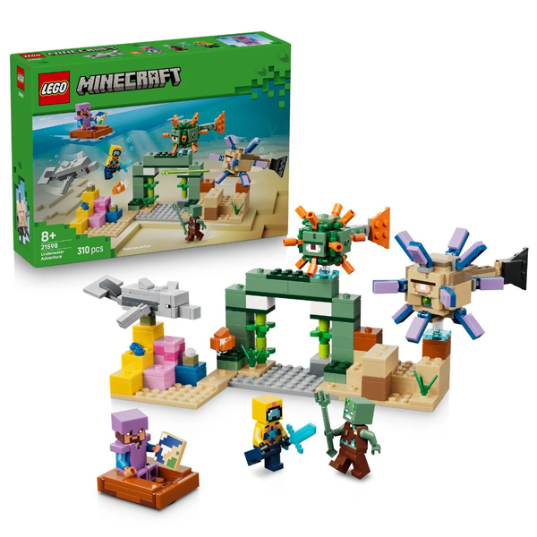 Đồ Chơi Lắp Ráp Cuộc Phiêu Lưu Dưới Đại Dương - Lego Minecraft 21598 (310 Mảnh Ghép)