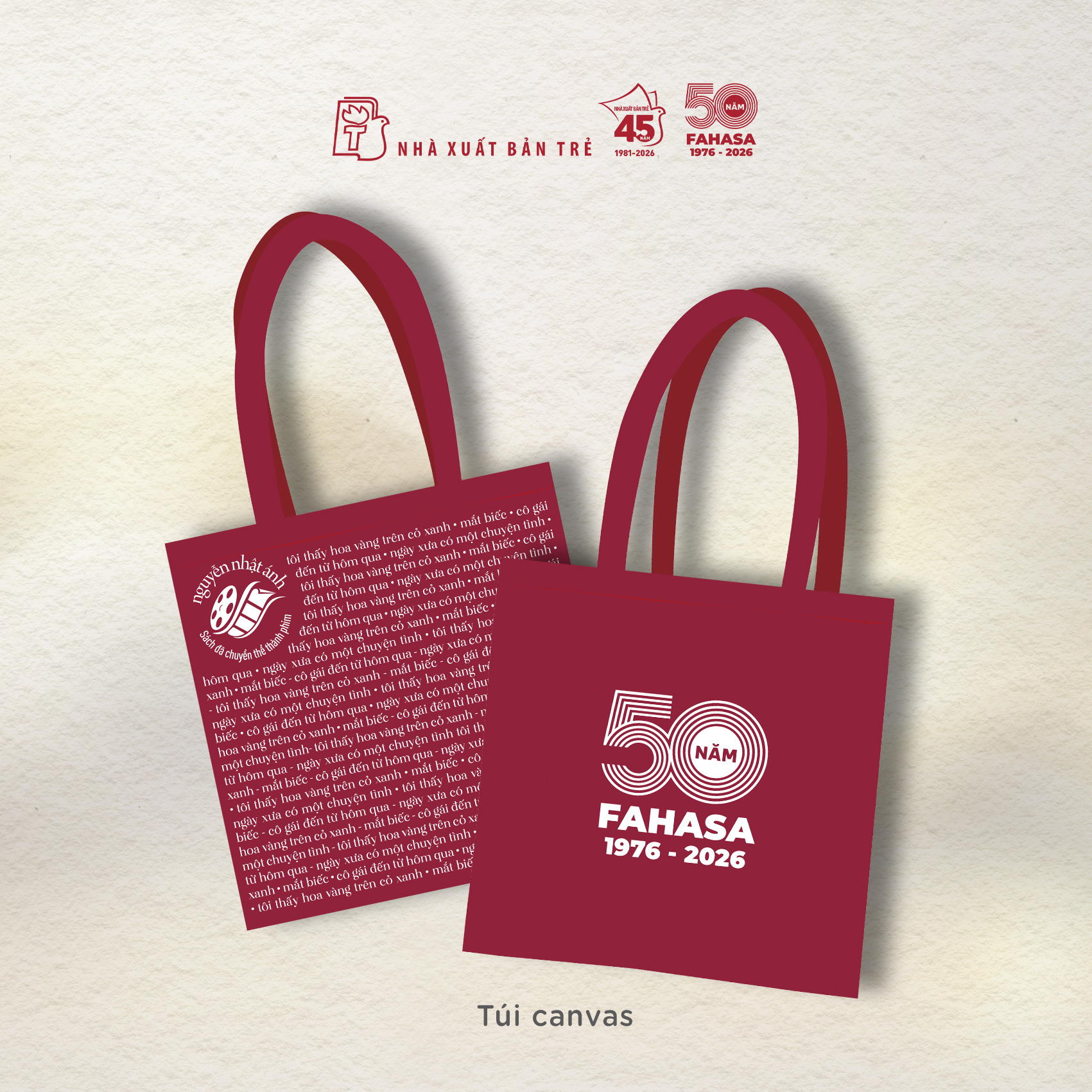 Quà Tặng Túi Canvas - Boxset Nguyễn Nhật Ánh - Đã Chuyển Thể Thành Phim (Hộp 4 Cuốn) - Độc Quyền Fahasa