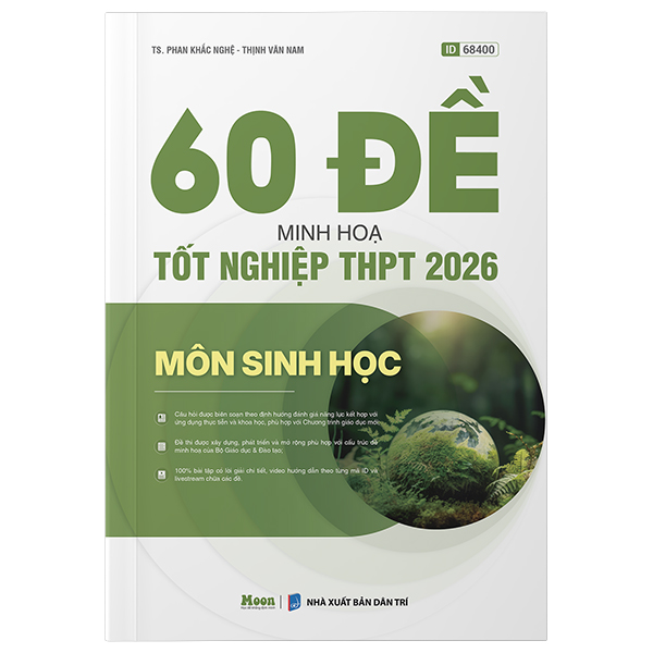 Sách 60 Đề Minh Họa Tốt Nghiệp THPT 2026 - Môn Sinh Học - Phan Thị