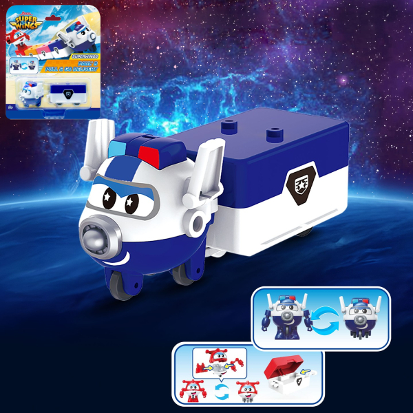 Đồ Chơi Xe Giao Hàng Cảnh Sát Paul - Superwings EU790610-6