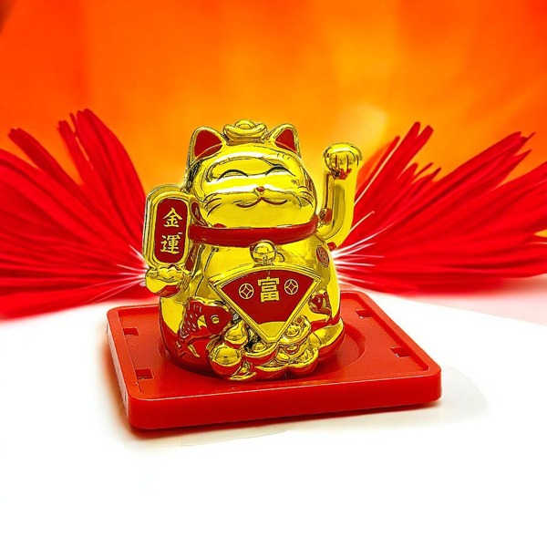 Tượng Mèo Thần Tài Vẩy Tay - WanLongDa 8012
