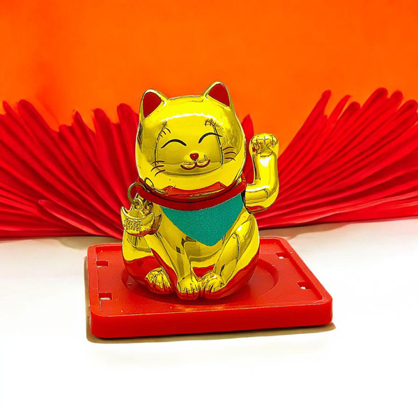Tượng Mèo Thần Tài Vẩy Tay - WanLongDa 8019
