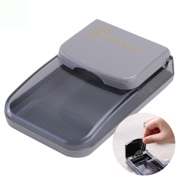 Hộp Đựng Ghim - Deli 988 - Màu Xám