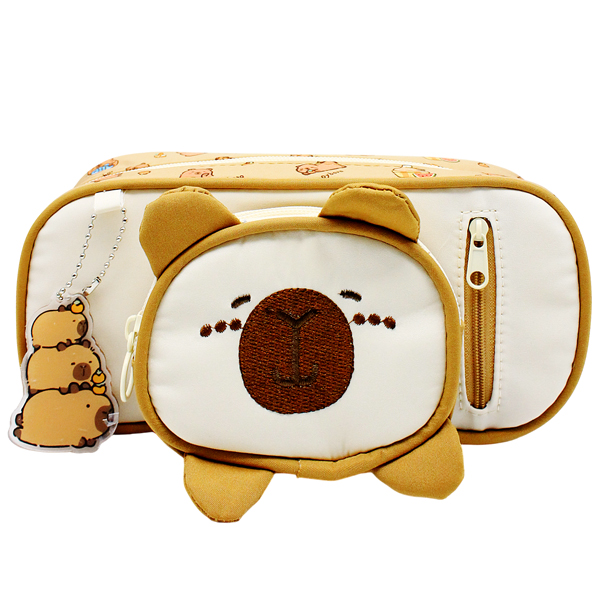 Bóp Viết Vải Capypara - 8158 - Nâu Nhạt