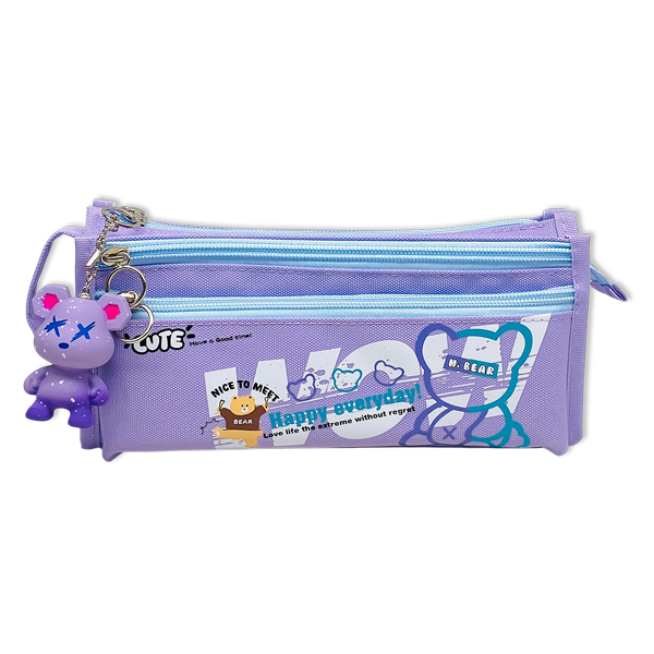 Bóp Viết Vải Happy Everyday - Yescholar 9205 - Màu Tím