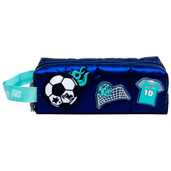 Bóp Viết Thể Thao Soccer Phối Hình Bóng Đá - Yescholar 9426 - Màu Xanh Dương