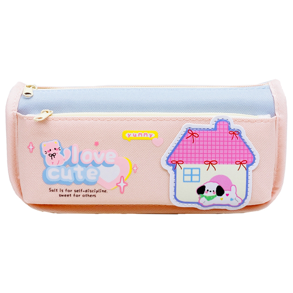 Bóp Viết Vải Love Cute - Yescholar 9415 - Màu Hồng