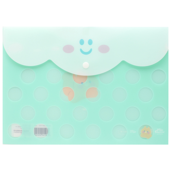 Bìa Nút A4 Smile - GuangBo H03124 - Màu Xanh Mint