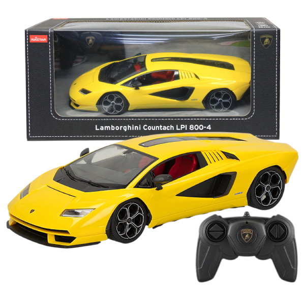 Đồ Chơi Mô Hình Xe Điều Khiển Lamborghini Countach LPI 800-4 1:16 - Rastar R92000/YEL - Màu Vàng