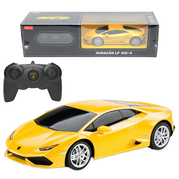 Đồ Chơi Mô Hình Xe Điều Khiển Lamborghini Huracan LP 610-4 1:24 - Rastar R71500-YEL - Màu Vàng