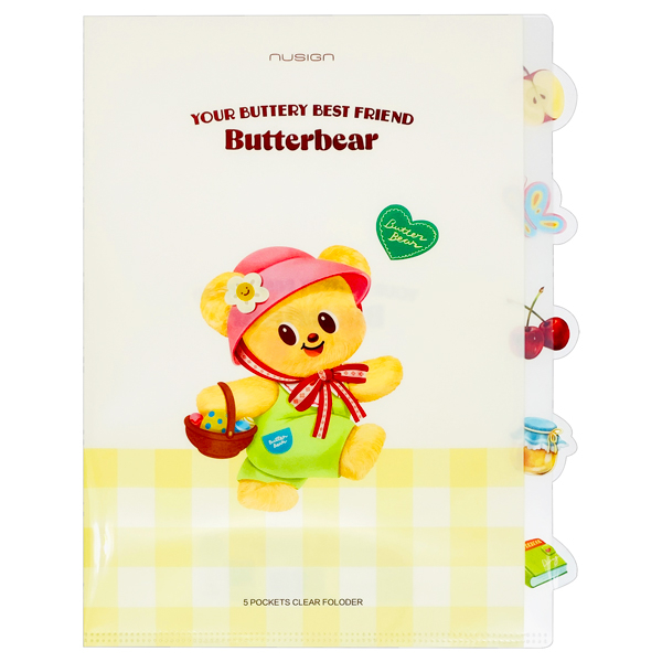Túi Đựng Tài Liệu 5 Ngăn Butter Bear - Deli NS521-B