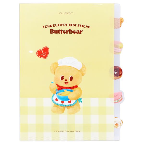 Túi Đựng Tài Liệu 5 Ngăn Butter Bear - Deli NS521-B