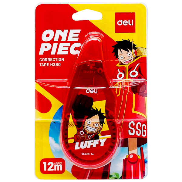 Bút Xóa Kéo One Piece - 5mm x 12m - Deli EH380 - Luffy