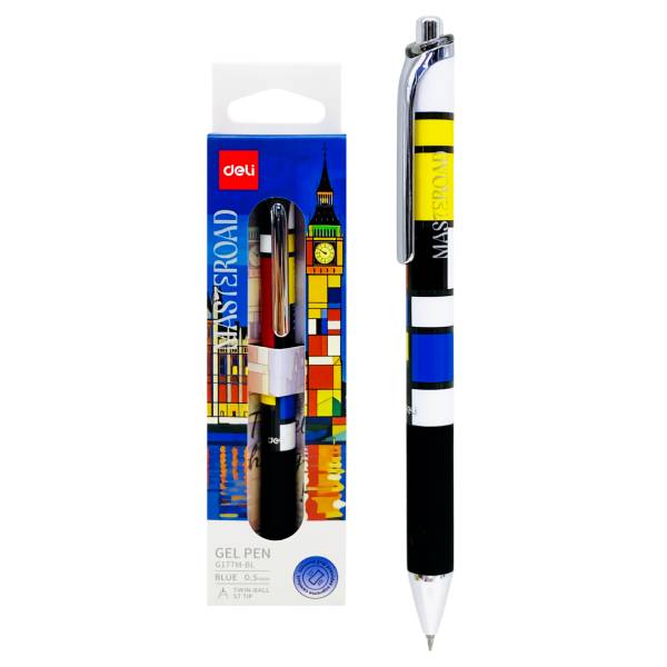 Bút Gel Khô Nhanh 0.5 mm - Deli G177M-BL - Mực Xanh (Màu Thân Bút Giao Ngẫu Nhiên)