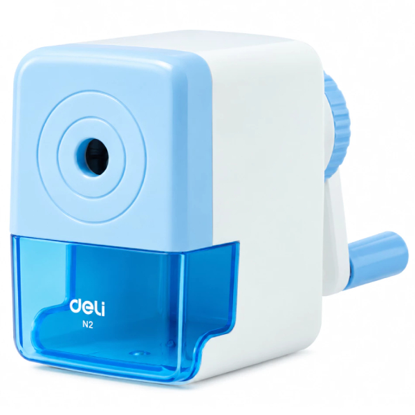 Gọt Bút Chì Quay Tay Đa Năng - Deli EH3-XD-01 - Màu Xanh