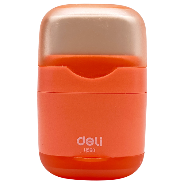 Chuốt Chì 2 Lỗ φ6.9-11 mm Kèm Gôm - Deli EH590 - Màu Cam