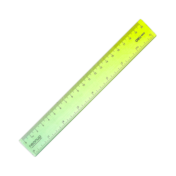 Thước Kẻ Màu Cực Quang 20 cm - Deli EH653 - Mẫu 2