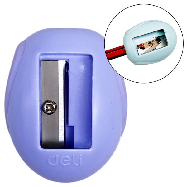 Chuốt Chì 1 Lỗ Mini - Deli EH550 - Màu Tím