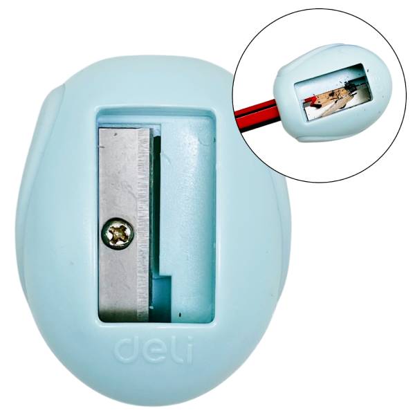 Chuốt Chì 1 Lỗ Mini - Deli EH550 - Màu Xanh Mint