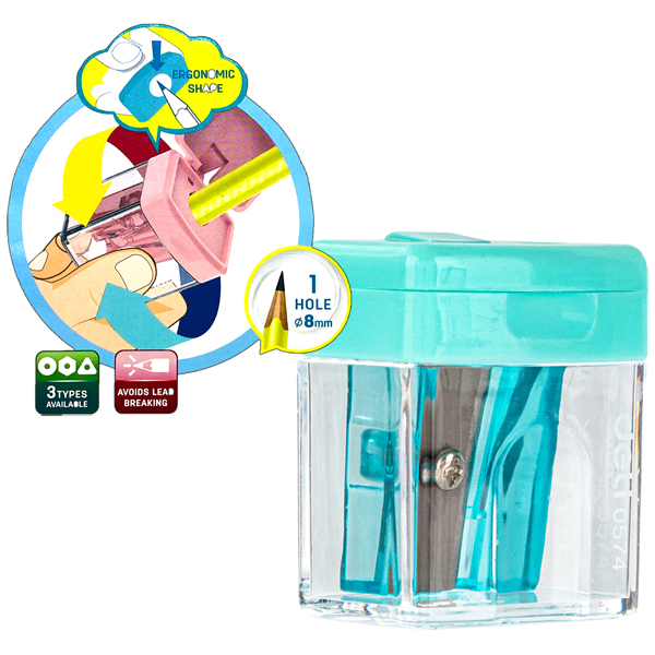 Chuốt Chì Mini 1 Lỗ - Deli E0574 - Màu Xanh Mint