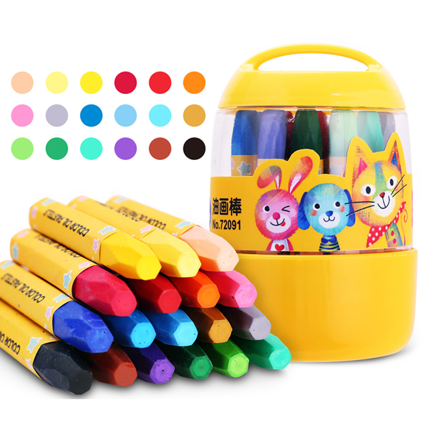 Hộp 18 Bút Sáp Dầu - Deli 72091