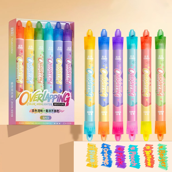 Hộp 6 Bút Dạ Quang Màu - Truecolor ZCH-5519