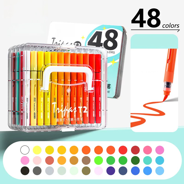 Hộp 48 Bút Lông Màu Acrylic - Truecolor T2-48