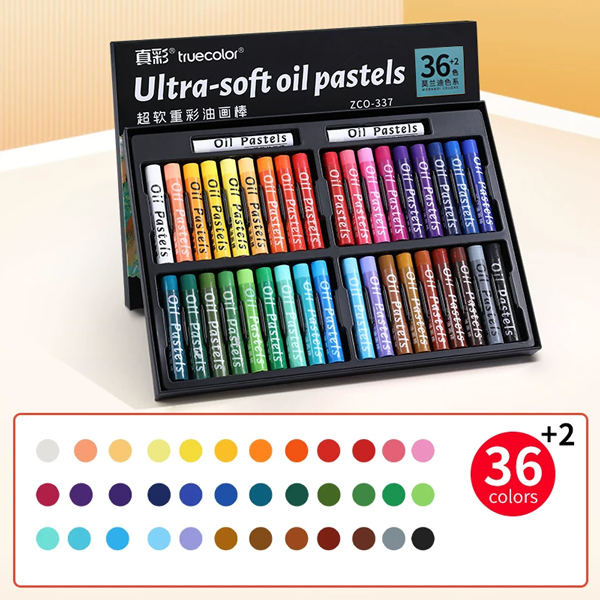 Hộp 36 Bút Sáp Dầu Siêu Mềm - Truecolor ZCO-337-36