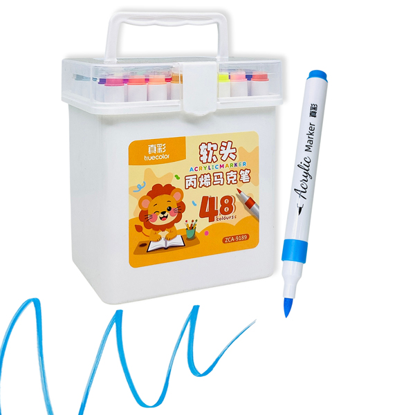 Hộp 48 Bút Lông Màu Acrylic - Truecolor ZCA-9189-48