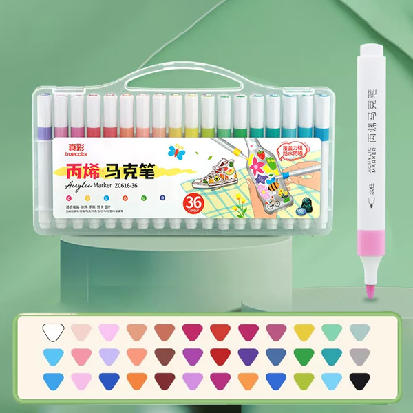 Hộp 36 Bút Lông Màu Acrylic - Truecolor ZC616-36