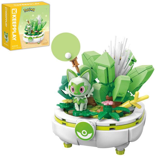 Đồ Chơi Lắp Ráp Pokémon - Bonsai Series Sprigatito - Keepplay K20240 (189 Mảnh Ghép)