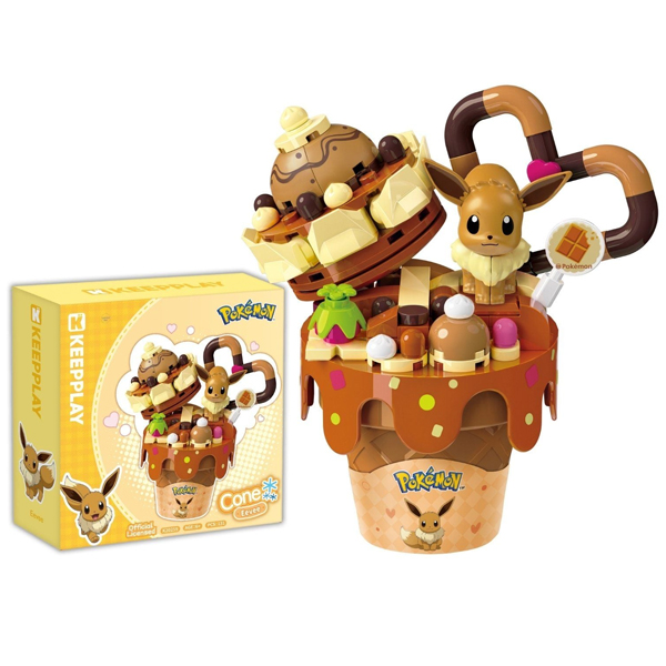 Đồ Chơi Lắp Ráp Pokemon Cone - Eevee - Keepplay K20259 (131 Mảnh Ghép)