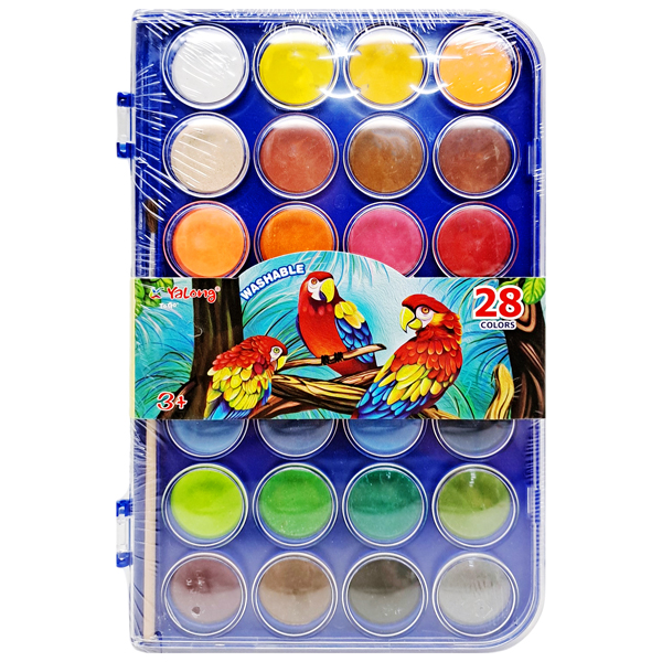 Bộ 28 Màu Nước Dạng Khô - Yalong YL83015-28