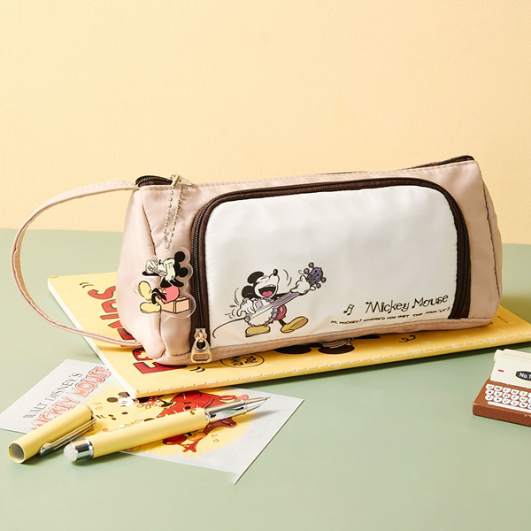 Bóp Viết Vải Mickey - A83232-M1 - Màu Trắng Nâu