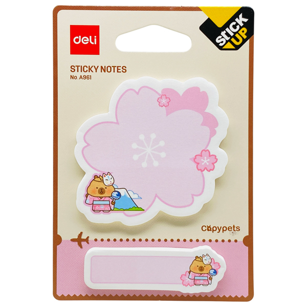 Giấy Note Capypets - Deli EA961 (60 Tờ/Xấp) - Mẫu 1