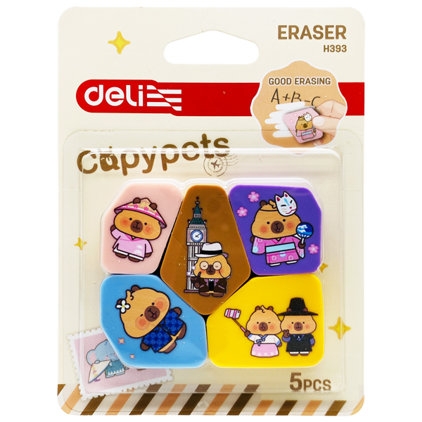 Bộ 5 Gôm Capypets - Deli EH393