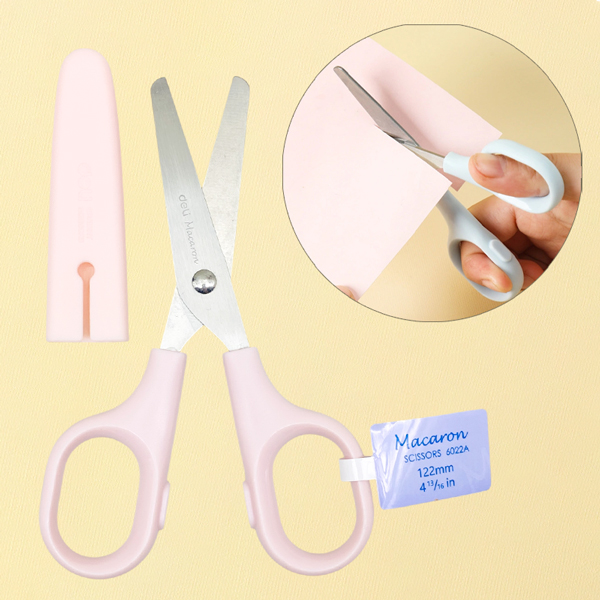 Kéo Học Sinh - Deli E6022A - Màu Hồng