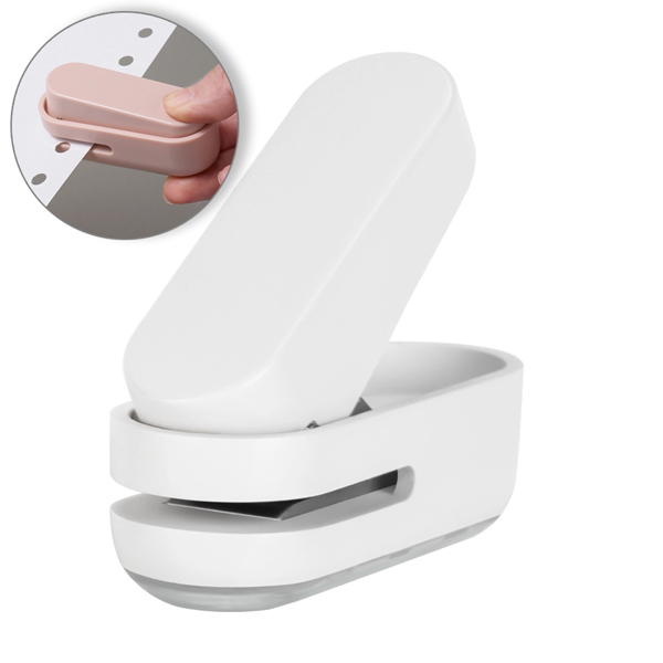 Bấm Lỗ Mini Nusign 1 Lỗ - Deli ENS088 - Màu Trắng