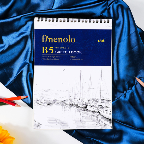 Sổ Phác Thảo B5 - 80 Trang 100gsm - Deli N025